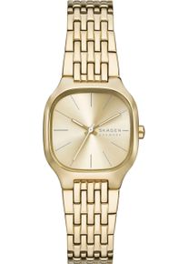 Skagen Damen Quarzuhr "MELLEM LILLE"gelbgoldfarben, Armbanduhren, Armbanduhr, Damenuhr, Edelstahlarmband, analog