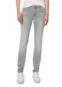 Marc O'Polo Damen Slim-fit-Jeans "aus Organic Cotton-Mix"every day grau wash, casual, Gr. 30, MARC O'POLO DENIM, unifarben, Obermaterial: 92% Baumwolle, 6%
