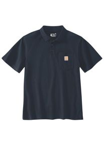 Carhartt Midweight S/S Pocket Polo Polo-Shirt Men (Gr XXL |blau)