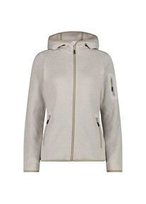 Fleecejacke CMP Jacket Fix Hood Jacquard Knitted 3H19826 Damen (Gr 48 |grau)