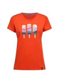 T-Shirt La Sportiva Icy Mountains T-Shirt Damen (Gr L |rot)
