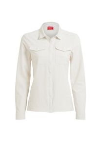 Craghoppers Nosilife Pro Langarm Bluse V Bluse Damen (Gr 38 |weiß)