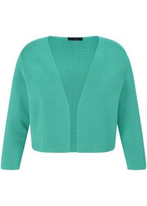 Emilia Lay - Strickjacke mit 3/4-Arm, türkis, Gr. 40 / M