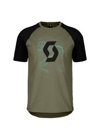 Scott Icon Raglan S/S T-Shirt Herren Mountainbike (Gr L |oliv)