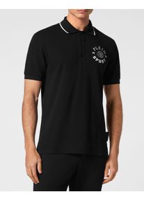 Plein Sport Herren Poloshirt "Poloshirt"0201, schwarz, weiß, Gr. S, Obermaterial: 100% Baumwolle, Shirts