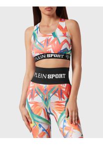 Plein Sport Kinder Lauftop "Sport BH"0121, weiß, multicolorot, Gr. L, Obermaterial: 90% Polyester, 10% Elasthan, Tops