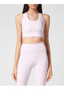 Plein Sport Kinder Lauftop "Sport BH"30, lila, Gr. XS, Obermaterial: 90% Polyester, 10% Elasthan, Tops