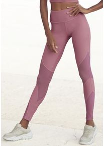 active by Lascana LASCANA ACTIVE Leggings pink Gr. 32/34 für Damen. Mit Logodruck. Figurbetont