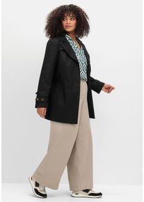 Große Größen Weite Hose im Chino-Stil, aus leichtem Twill Gr. 56 braun von sheego für Damen