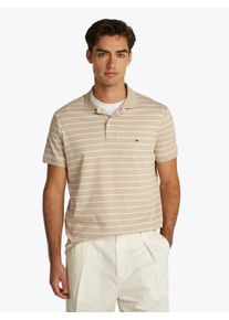 Tommy Hilfiger Herren Poloshirt "LIQUID COTTON REG SEASONAL POLO"sandalwood, ecru, casual, Gr. XXL, Jersey, Obermaterial: 100% Baumwolle, Shirts, mit