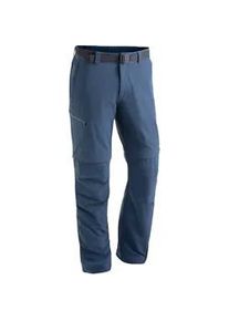 Funktionshose Maier Sports "Tajo 2", Herren, Gr. 54, Normalgr&ouml;&szlig;en, blau (jeansblau), 90% Polyamid, 10% Elasthan, Hosen Funktionshose, Herren Wanderhose, zipp-off Outdoor-Hose, 4 Taschen, Regular Fit