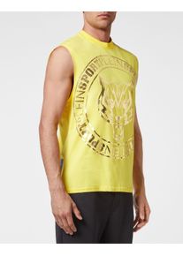 Plein Sport Herren T-Shirt "Statement"09, gelb, Gr. XXL, Obermaterial: 100% Baumwolle, Shirts