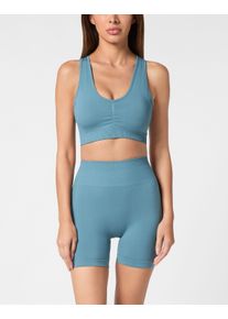 Plein Sport Kinder Lauftop "Logo"18, petrol, Gr. XL, Obermaterial: 53% Polyamid, 37% Polyester, 10% Elasthan, Tops