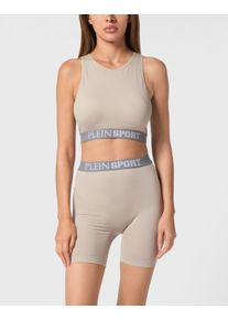 Plein Sport Kinder Lauftop "Logo"72, schwarzgrau, Gr. XL, Obermaterial: 94% Polyamid, 6% Elasthan, Tops