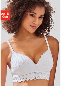 Vivance Bralette-BH weiß Gr. 70C. Ohne Bügel. Nachhaltig.
