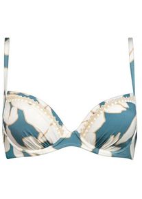watercult Floral Abstract Wired Bikini Top Bikini-Top Damen (Gr 36 - Cup: E |weiß)