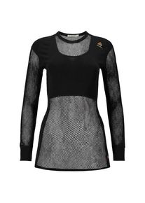 Aclima WoolNet Original Crewneck Merinounterwäsche Damen (Gr XL |schwarz/grau)