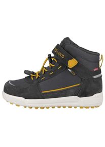Trollkids Gryllefjord Mid Cut Freizeitschuhe Kinder (Gr 33 |grau/gelb |wasserdicht)