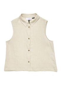 Bluse Mazine Sleeveless Linen Blouse Damen (Gr XS |beige)