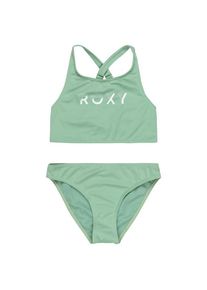 Roxy Solid Active Crop Top Set Bikini Kinder (Gr 16 Years |grün)