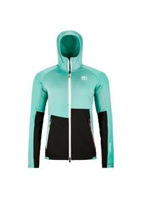 Ortovox Fleece Rib Hoody Fleecejacke Damen (Gr XS |türkis)