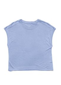 T-Shirt Mazine Cropped T Loose Fit Damen (Gr L |lila)