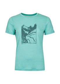 Ortovox 120 Cool Tec Mountain Cut T-Shirt Merinoshirt Damen (Gr L |türkis)