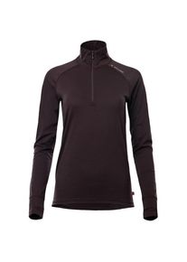 Aclima LightWool 180 Polo Zip Merinounterwäsche Damen (Gr XL |grau/schwarz)