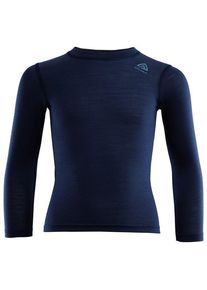 Aclima LightWool 140 Crewneck Merinounterwäsche Kinder (Gr 120 |blau)