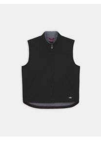 Dickies Herren Arbeitsjacke "Dickies Workwear Jacken SHERPA LINED DUCK VEST"rinsed schwarz, Gr. XL, Obermaterial: 100% Baumwolle, Jacken