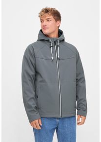 Derbe Herren Softshelljacke "Isleby"lava smoke_navy, casual, Gr. XL, Obermaterial: 100% Polyester; Futter: 100% Polyester, Jacken, Wasserabweisend,