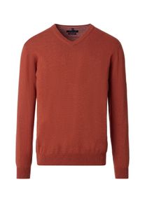 Casamoda Herren Strickpullover "Casamoda Pullover uni"487, orange, Gr. XL, 100% Baumwolle, Pullover