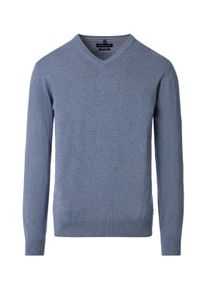 Casamoda Herren Strickpullover "Casamoda Pullover uni"741, graues mittelblau, Gr. XXL, 100% Baumwolle, Pullover