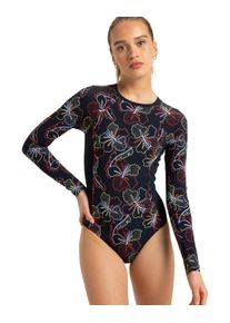 Roxy Damen Funktionstop "Roxy Active"anthrazit athletic hibiscus, Gr. XS, 75% Nylon, 25% Elasthan, Tops