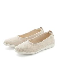 Vivance Slipper beige Gr. 36 für Damen. Mit Mesheinsatz