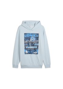 Puma Herren Hoodie "Olympique de Marseille ftblNRGY+ Hoodie Herren"frosted dew navy blau, Gr. XXL, 68% Baumwolle, 32% Polyester, Sweatshirts