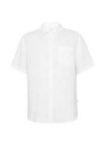 KnowledgeCotton Apparel Regular Linen S/S Shirt Hemd Herren (Gr S |weiß)