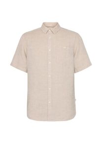 KnowledgeCotton Apparel Regular Linen S/S Shirt Hemd Men (Größe L |beige)