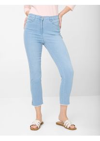 Raphaela by Brax Damen Hose Style LUCA 6/8 BLEACHED LIGHT BLUESLIGHTLYUSE, denim hellblau, Gr. 36