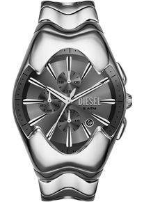 Diesel Herren Chronograph "MERCURIAL"edelstahlfarben, Armbanduhren, Quarzuhr, Armbanduhr, Herrenuhr, Edelstahlarmband, Stoppfunktion, Tag