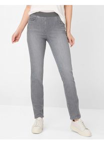 Raphaela by Brax Damen Five-Pocket-Hose Style PAMINA GREY, SLIGHTLY USED, denim grau, Gr. 34