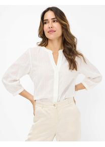 Brax Damen Bluse Style VELIA white, weiß, Gr. 46