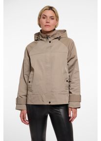 Rino & Pelle RINO & PELLE Damen Anorak "Do Short"dusty khaki, casual, Gr. 42, unifarben, Web, Obermaterial: 100% Polyester, Jacken, mit abnehmbarer Kapuze