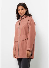 Jack Wolfskin Damen Funktionsjacke "MAINKAI LONG JKT W", braun, Gr. XL, OBERSTOFF: 100% POLYESTER; Futter: 100% POLYESTER, Jacken