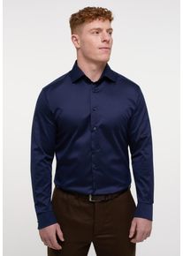 Eterna Herren Langarmhemd "MODERN FIT", blau, Gr. 42, Twill, 100% cotton, Hemden, NON IRON (bügelfrei)