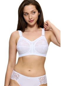 Triumph Damen Bügelloser BH "Doreen X", Gr. 85, weiß, Microtouch, Spitze, Obermaterial: 84% Polyamid, 10% Elasthan (LYCRA), 6% Baumwolle, unifarben,