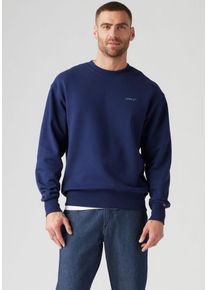 Levi's LEVI'S Herren Sweatshirt "AUTHENTIC CREW", blau, casual, Gr. S, unifarben, Sweatware, Obermaterial: 88% Baumwolle, 12% Polyester, Sweatshirts, mit