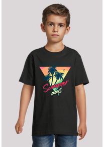 F4NT4STIC Mädchen T-Shirt "California Palmen Retro", schwarz, casual, Gr. 122, Obermaterial: 100% Baumwolle, Shirts, Premium Qualität