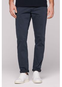 CMPD Herren Chinohose, blau, casual, Gr. M, bestickt, Material: 98% Baumwolle, 2% Elasthan, Hosen