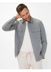 Brax Herren Steppjacke "Style RENZO", grau, Gr. S, 66% Polyester, 28% Viskose, 6% Elasthan, Jacken